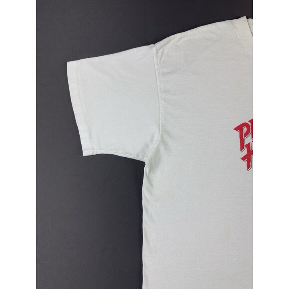 Vintage 90s Planet Hollywood Las Vegas Promo White Shirt Fit 2XL Art Logo - Picture 4 of 10